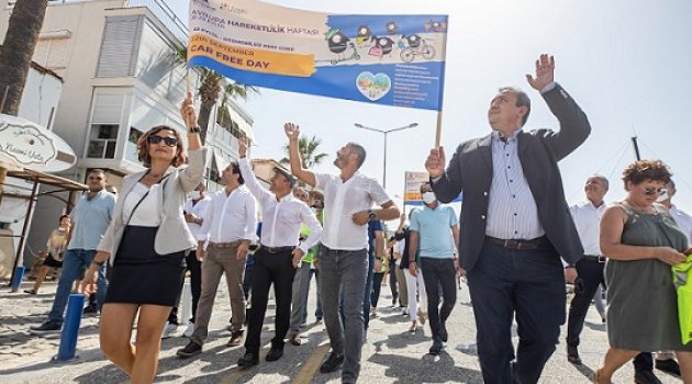 Başkan Soyer Avrupa Hareketlilik Haftası’nda İzmir’in karbon ayak izini azaltmak için yürüdü