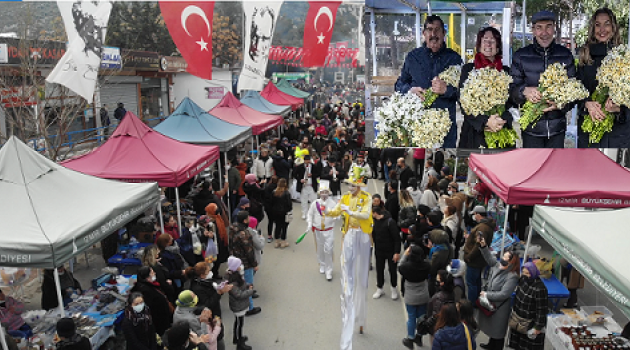 Nergisin mis kokusu, soğuk dinlemedi,  on binleri Karaburun’a çekti…