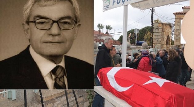 VEFAT EDEN FOÇA ESKİ BELEDİYE BAŞKANI ALİ İLCAN TOPRAĞA VERİLDİ.